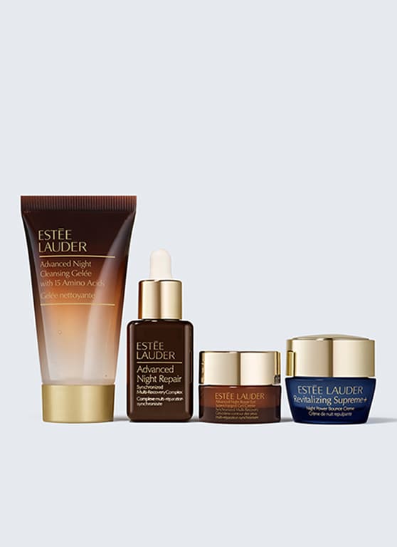 Ξετυλίξτε το σετ περιποίησης glow advanced night repair για αρχάριους